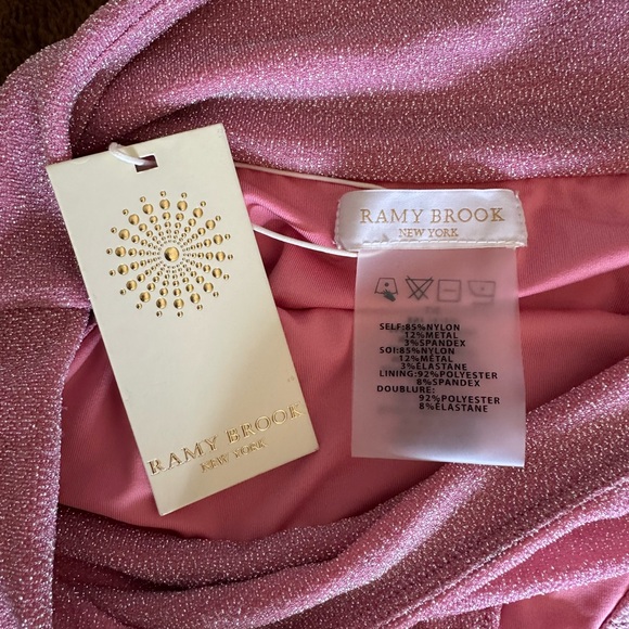 NWT Remy Brook Pink Glitter Side Tie Bikini Bottom - Picture 3 of 7